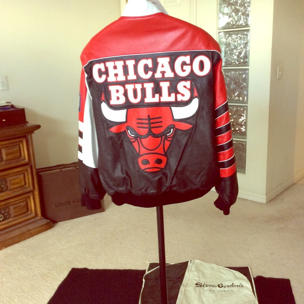 Jeff Hamilton reversible Bulls leather Jacket